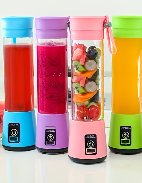 Load image into Gallery viewer, 1pc Portable USB Charging Juice Cup, With Safety Lock Juice Cup, Multi-functional Fruit And Vegetable Blender, Fast Juice, Food Grade PP Material, Easy To Clean, Suitable For Fruit And Vegetable Drinks, Milkshakes
