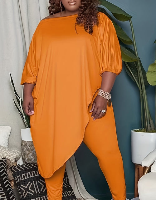 Load image into Gallery viewer, 1pc Plus Size Women's Clothing - Soft, Elastic, Skin-Friendly, Breathable, Simple yet Elegant, Versatile for Leisure, Shopping, Sports, Exercise, Fitness, and More
