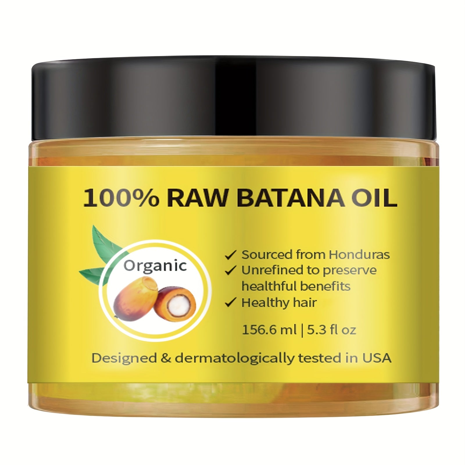 156.6ml/5.3 fl oz Batana Oil For Scalp And Hair Care, Palm Oil Enriched, Plant Extracts, Scalp And Hair Care Product