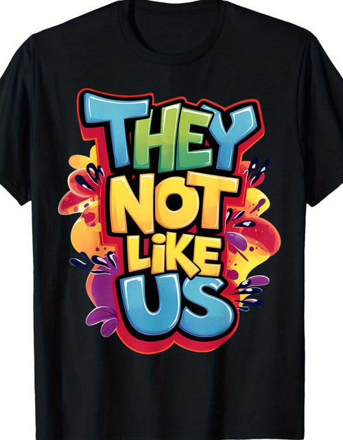 Load image into Gallery viewer, THEY NOT LIKE US T-Shirt Comfortable Short Sleeve Cotton Crew Neck T-Shirt, Casual Soft Men's T-Shirt Summer Tee
