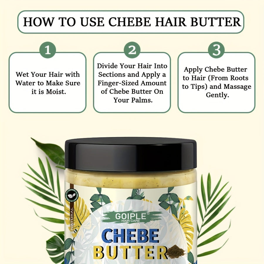 8.8oz African Chebe Hair Butter, Long-Lasting Moisturization, Softens Hair, Naturally Chebe Powder Extract, Scalp Irritation, & Improves Hair Texture, scalp, hair care, Goiple