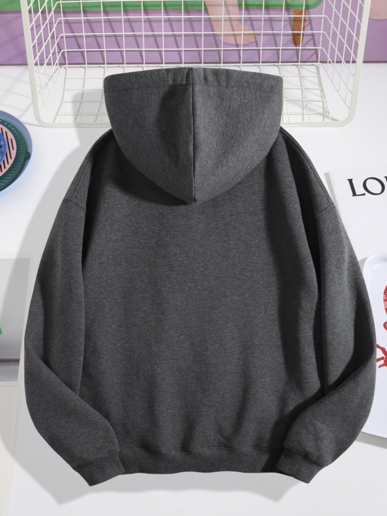 Don't Let My Pretty Face Fool You, I Am A Beast Printed Women's Plain Long Sleeve Drawstring Hooded Loose Casual Sweatshirt