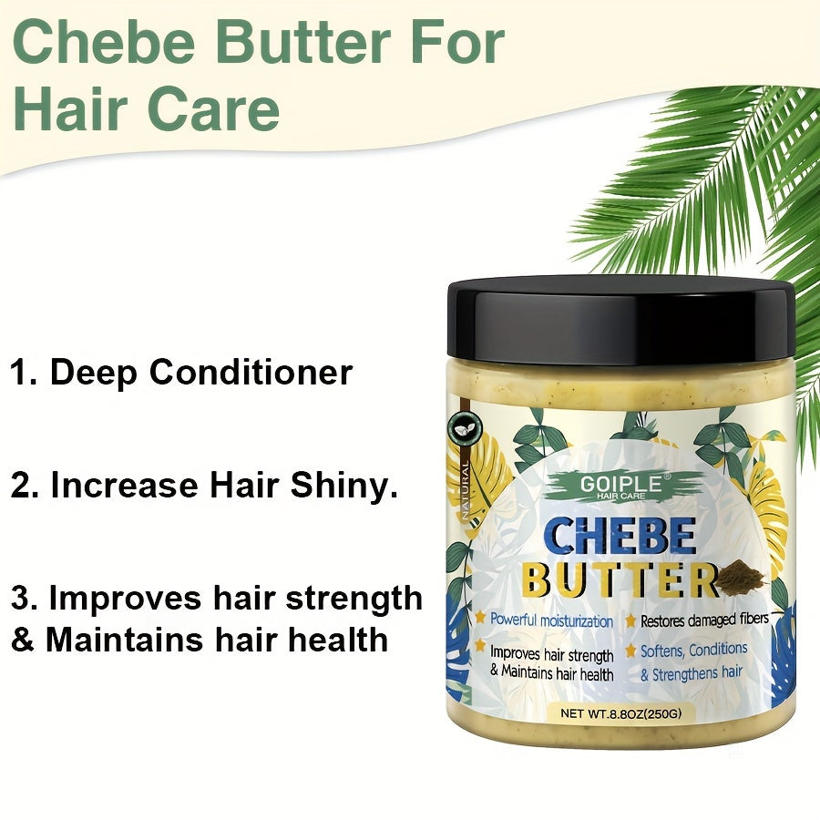 8.8oz African Chebe Hair Butter, Long-Lasting Moisturization, Softens Hair, Naturally Chebe Powder Extract, Scalp Irritation, & Improves Hair Texture, scalp, hair care, Goiple