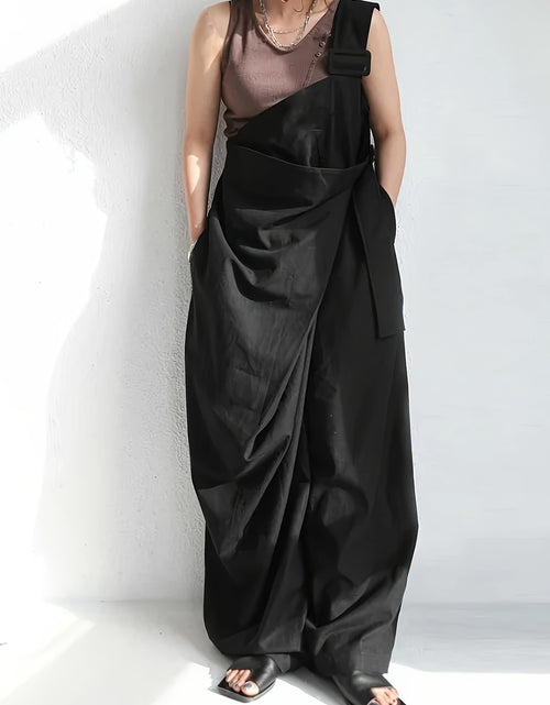 Load image into Gallery viewer, Unique Styled Women Wide-Leg Overalls with a Single Shoulder Strap (Without a Belt)