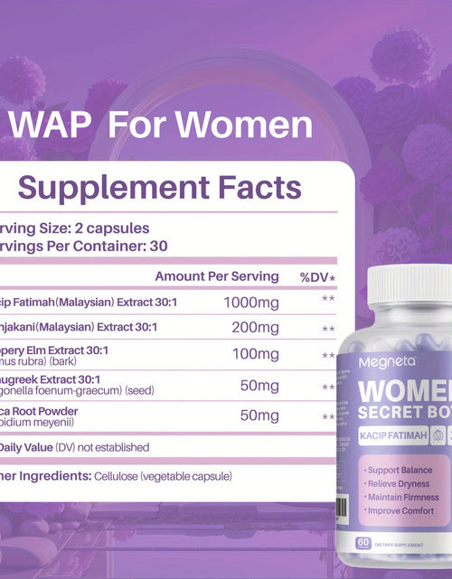 Load image into Gallery viewer, Megneta Advanced Feminine Care - Natural Hydration, Comfort, Elasticity, Balance - 30 Servings with Kacip Fatimah, Fenugreek, Slippery Elm Bark, Manjakani, and Maca Root
