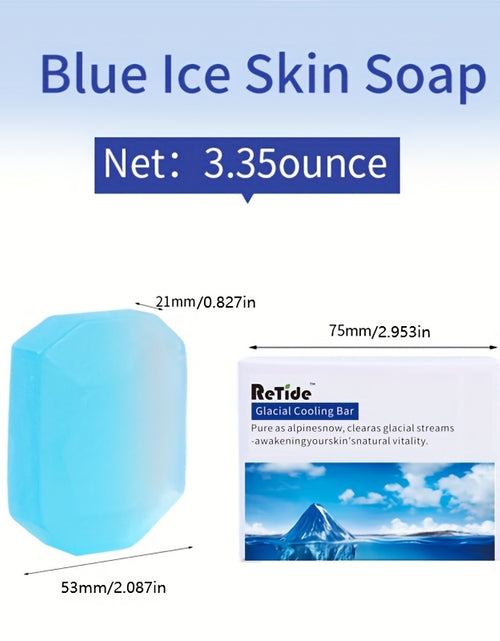 Load image into Gallery viewer, Summer Refresh Ice Skin Soap & Hydration Bar Soap With Coconut Oil, 3.35 Oz Per Box Natural Vegan Cleanser For Oily Skin, Hypoallergenic & Cruelty-Free Body Care Essential