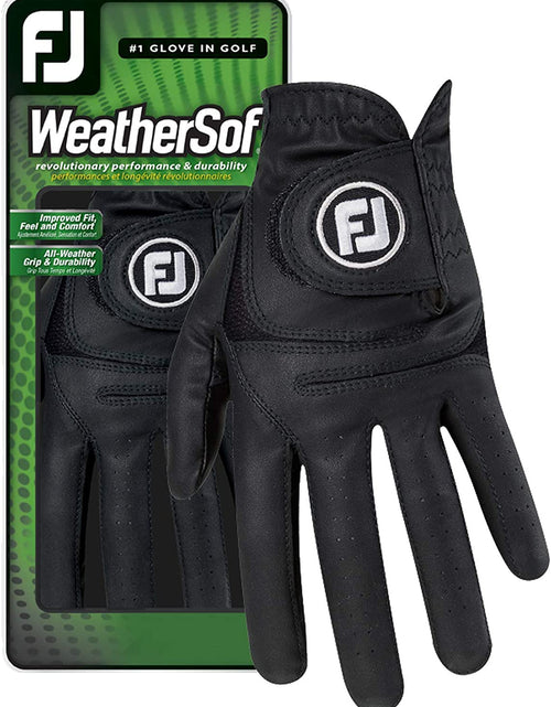 Load image into Gallery viewer, Men'S Weathersof Golf Glove (Black)