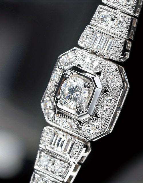 Load image into Gallery viewer, Luxury Moissanite Bracelet For Women Men, 925 Sterling Silver, 6.89inch D color Vvs1, Gorgeous Jewelry for Women Men,