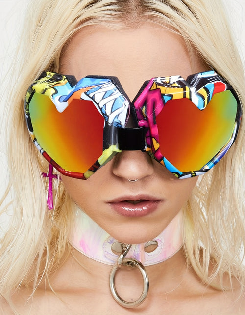 Load image into Gallery viewer, New Trendy Oversized Flower Love Outdoor Sports Fashion Glasses Winter Travel Sports Glasses