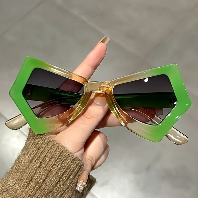 Stylish Irregular Cat Eye Butterfly Glasses Colorful Novelty Eyeglasses