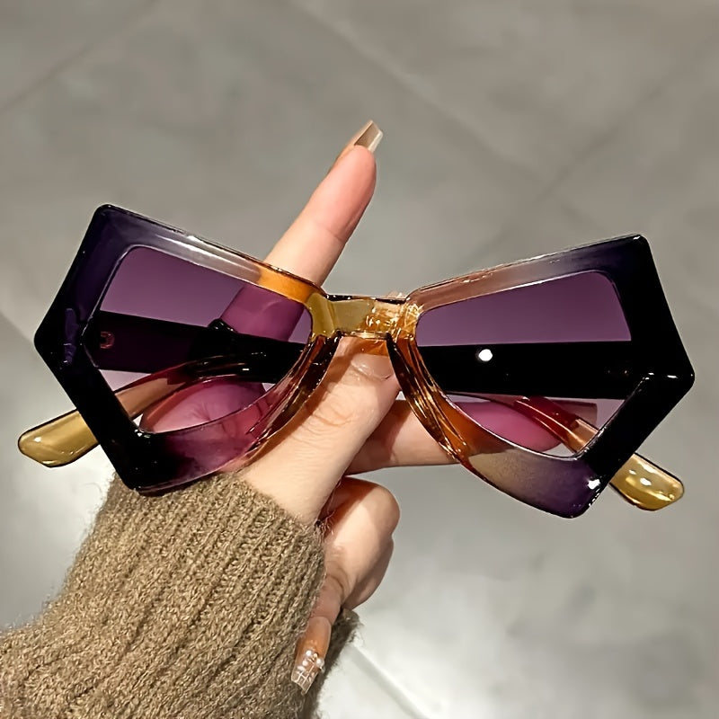 Stylish Irregular Cat Eye Butterfly Glasses Colorful Novelty Eyeglasses
