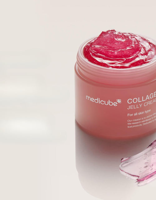 Load image into Gallery viewer, Medicube Collagen Jelly Cream - Hydrating & Firming Face Moisturizer with Niacinamide & Hydrolyzed Collagen, 24-Hour Glow & Lift, Plant-Based Squalane, Unscented, All Skin Types, 3.7 fl oz, Beauty Essentials | Hydrating Moist