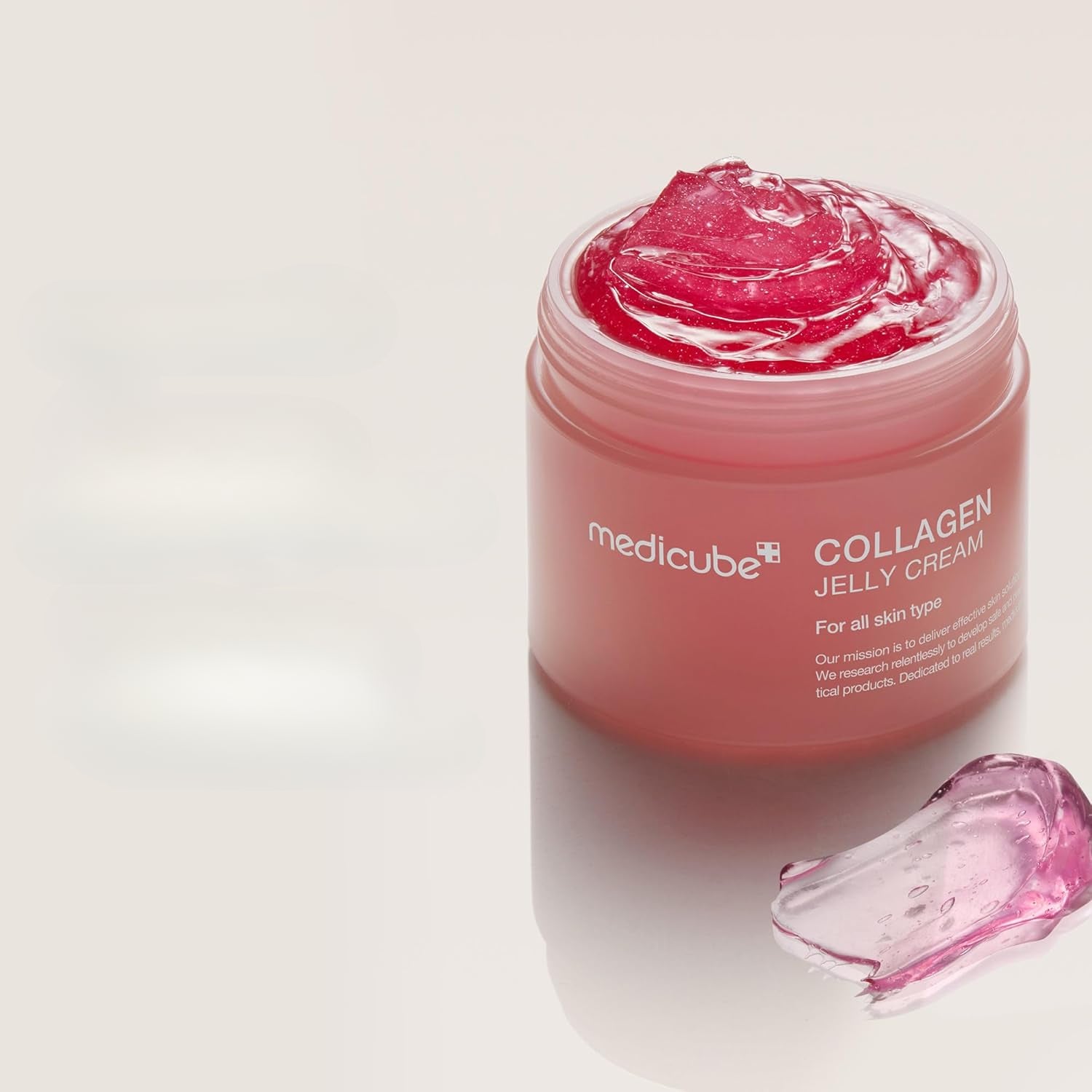 Medicube Collagen Jelly Cream - Hydrating & Firming Face Moisturizer with Niacinamide & Hydrolyzed Collagen, 24-Hour Glow & Lift, Plant-Based Squalane, Unscented, All Skin Types, 3.7 fl oz, Beauty Essentials | Hydrating Moist