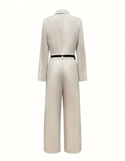 Load image into Gallery viewer, Women's Autumn Fit Turndown Long Sleeve Suit Jacket Loose Pants Suit Set