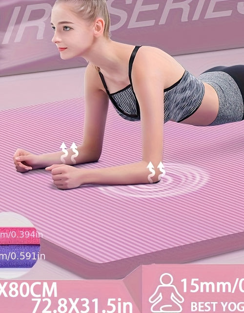 Load image into Gallery viewer, Extra-Thick Non-Slip Yoga Mat - Durable High-Density Cushioning for Enhanced Support & Stability - Ideal for Yoga, Pilates, and Gymnastics Routines