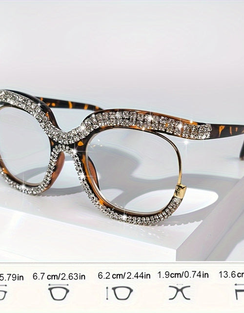 Load image into Gallery viewer, Rhinestone Oversized Reading Glasses Fashion Reading Glasses