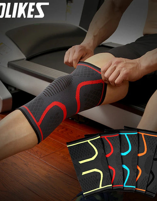 Load image into Gallery viewer, 1PCS Fitness Running Cycling Knee Support Braces Elastic Nylon Sport Compression Knee Pad Sleeve for Basketball Volleyball