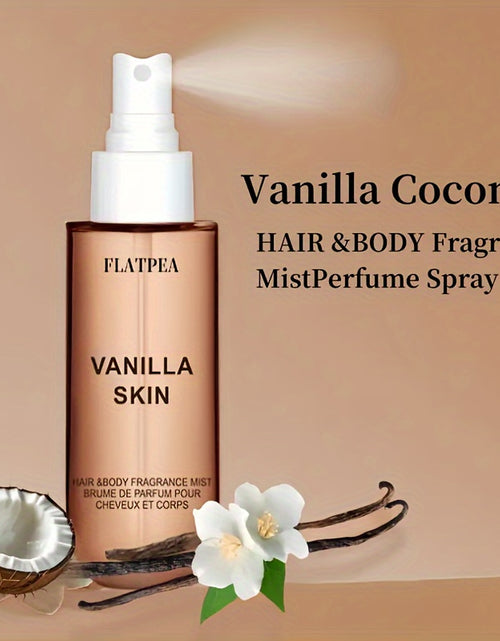 Load image into Gallery viewer, Vanilla Coconut Hair And Body Perfume Spray, Vanilla And Coconut Fragrance, Fresh Fragrance, Very Suitable for Dating And Parties, Alcohol Free Perfume, 1.7oz Perfume,