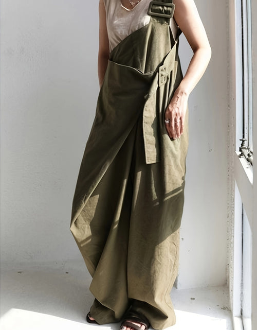 Load image into Gallery viewer, Unique Styled Women Wide-Leg Overalls with a Single Shoulder Strap (Without a Belt)
