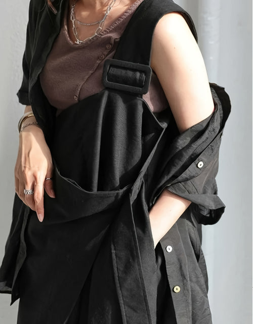 Load image into Gallery viewer, Unique Styled Women Wide-Leg Overalls with a Single Shoulder Strap (Without a Belt)