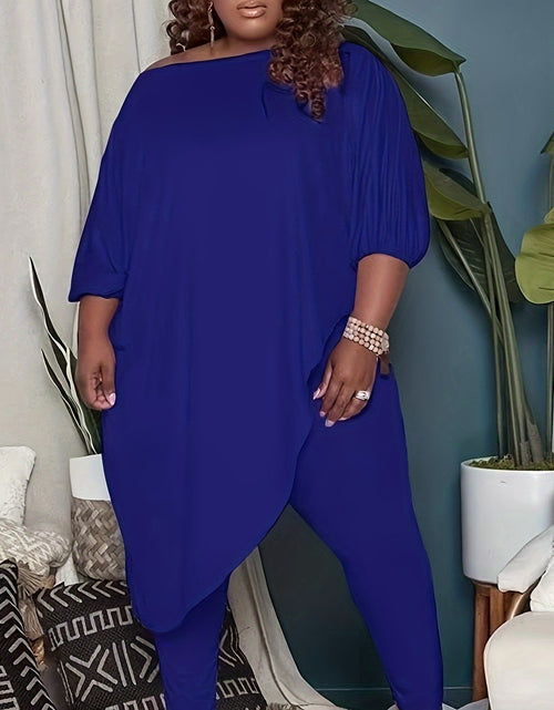 Load image into Gallery viewer, 1pc Plus Size Women's Clothing - Soft, Elastic, Skin-Friendly, Breathable, Simple yet Elegant, Versatile for Leisure, Shopping, Sports, Exercise, Fitness, and More