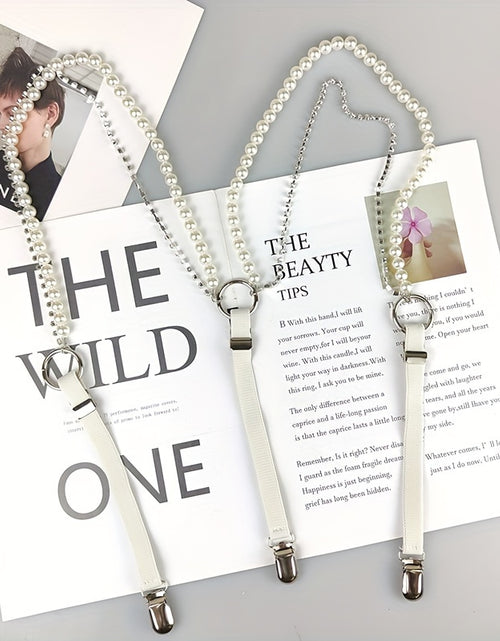 Load image into Gallery viewer, Fashion Pearl Chain Elastic Suspenders - Versatile & Stylish