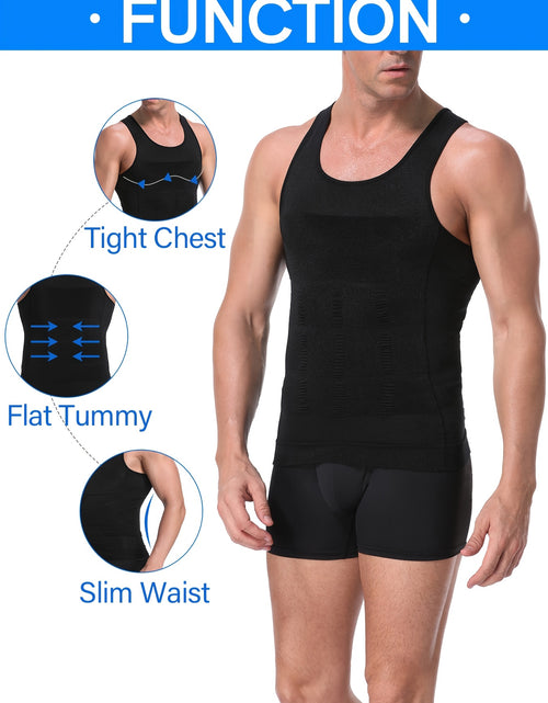 Load image into Gallery viewer, 3pcs Compression Shirts For Men | Shapewear Body Shaper Waist Trainer Vest Workout Tank Tops Abdomen Undershirts | All Season Wear