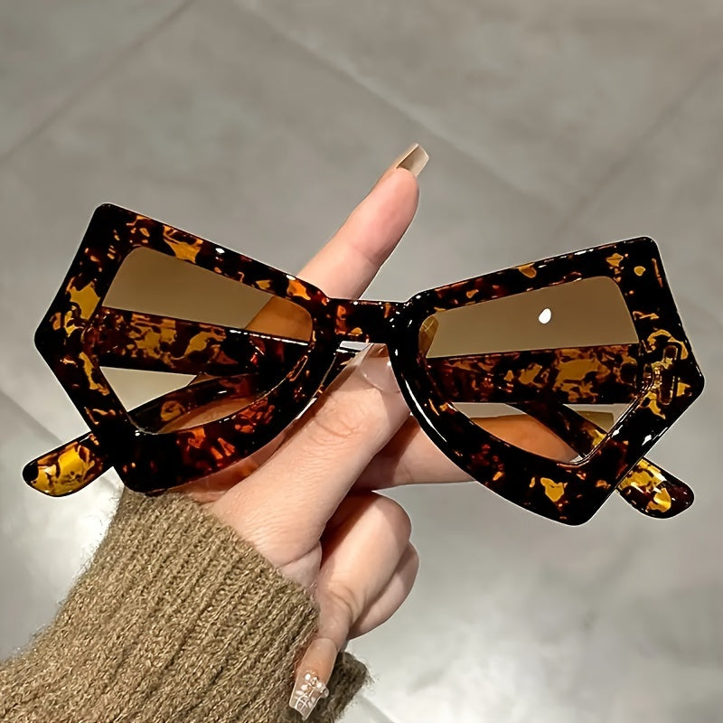 Stylish Irregular Cat Eye Butterfly Glasses Colorful Novelty Eyeglasses
