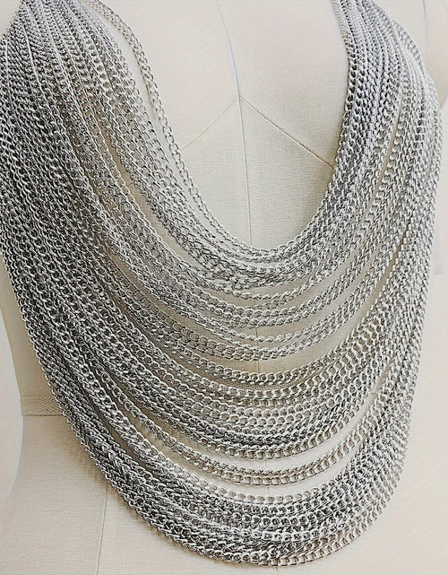 Load image into Gallery viewer, Silvery Body Chain - Y2K Hanging Chain Very Fashionable