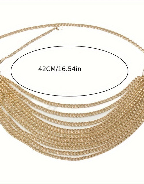 Load image into Gallery viewer, Women Handmade Metal Waist Chain Belt - Multi-Layer Statement Waist Accessory