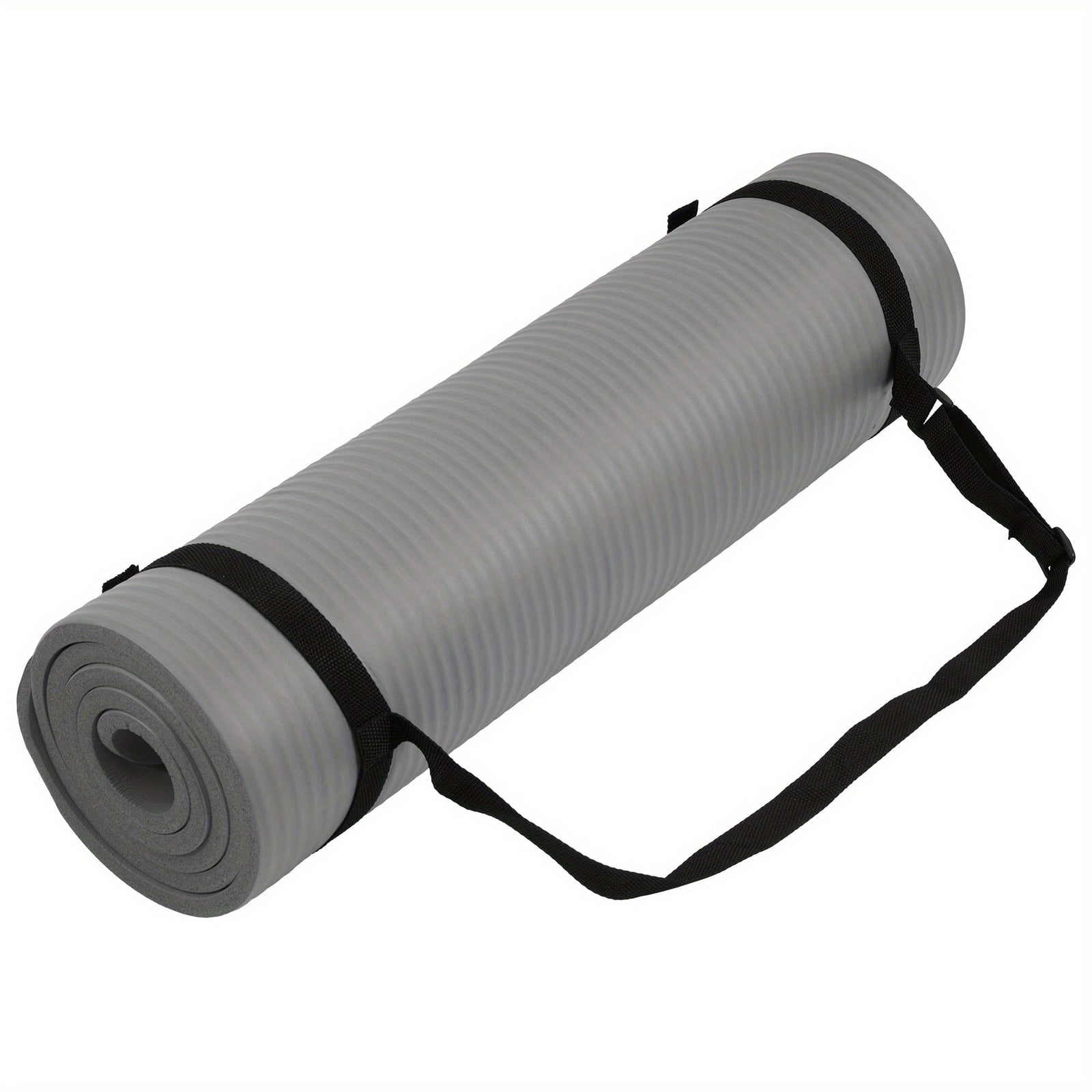 High-quality NBR rubber yoga mat, extra thick and wide, non-slip and durable, ideal for fitness and dance training, comes with a carrying strap, size 183*61*0.8cm/6.0*2.0*0.02 feet, perfect gift for birthdays, Easter, Mother'