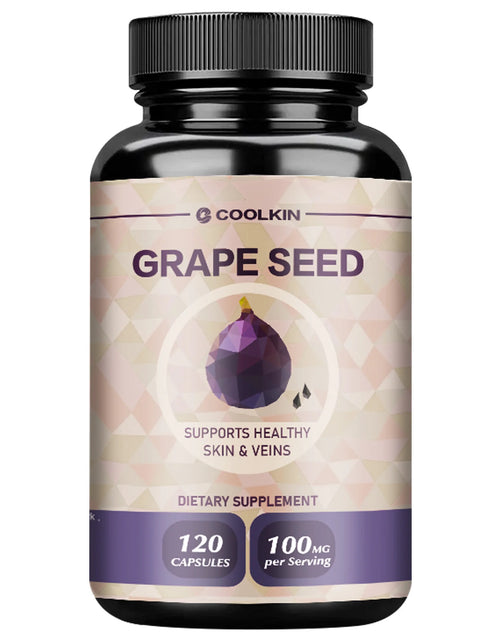 Load image into Gallery viewer, Grape Seed Extract - Supports Heart, Skin Health, Powerful Antioxidant, Anti-aging - 120 Capsules