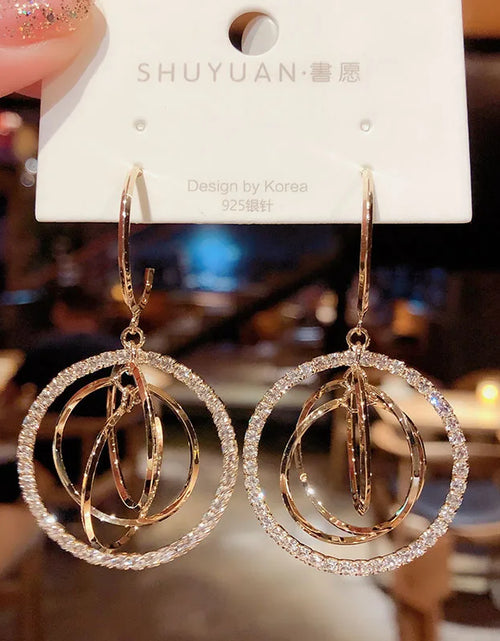 Load image into Gallery viewer, Women's Geometric Drop Earrings New Round