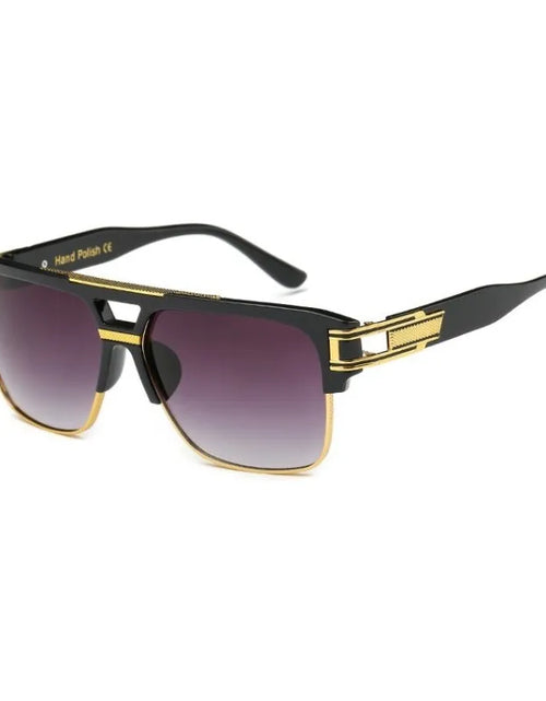Load image into Gallery viewer, Classic Luxury Men Sunglasses Mirrored Retro Vintage Square Designer Shades