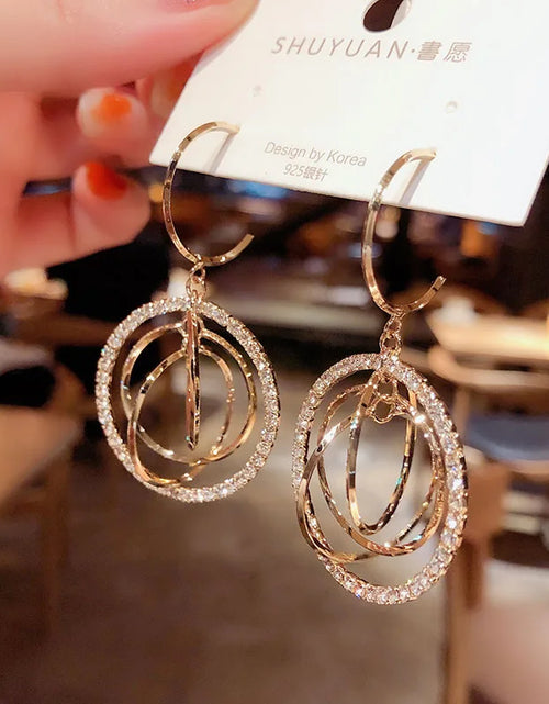 Load image into Gallery viewer, Women's Geometric Drop Earrings New Round