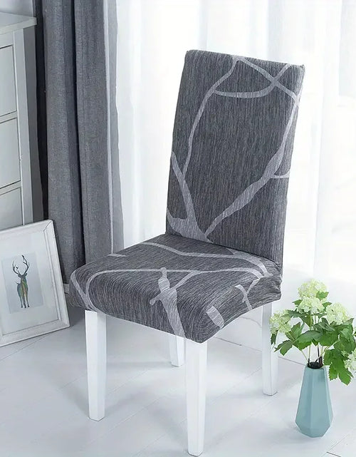 Load image into Gallery viewer, 6Pcs Dining Chair Cover Print Elastic Chair Slipcover Case Stretch Chair Covers