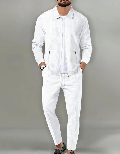 Load image into Gallery viewer, 2025 Men's Casual Waffle Two Piece Pants Sets Loose