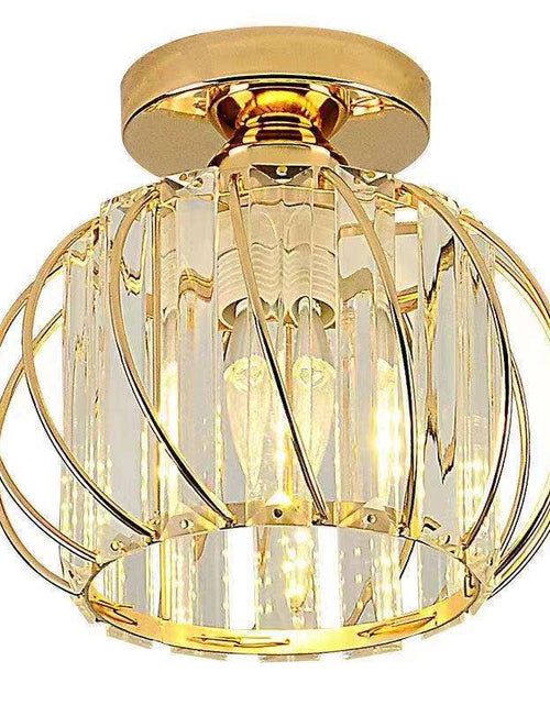 Load image into Gallery viewer, Luxury Hallway Corridor Lamp Lighting Fixtures Crystal Ceiling Lamp Flush Mount Modern Design Crystal Chandelier