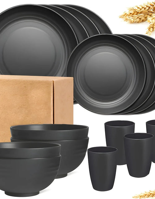Load image into Gallery viewer, 16/32pcs Tableware Set, Include Plates, Bowls Cups For Home Family Day Camping Picnic Party, Kitchen Supplies