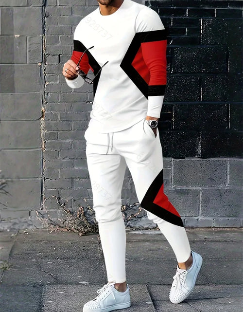 Load image into Gallery viewer, Spring Men's Long Sleeve Pant Sets  Printed Men's Set Everyday Fashion in Multiple color Variations