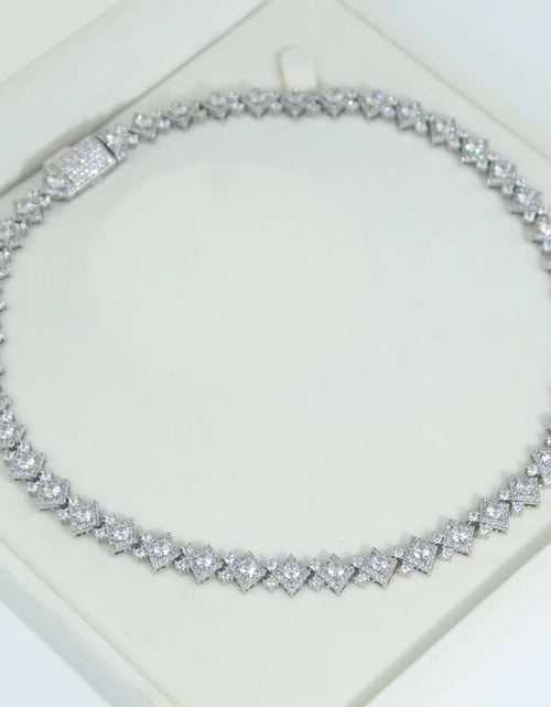 Load image into Gallery viewer, Bling CZ Hip Hop Charm Necklace for Men & Women Iced out Cluster Square Chain Fashion Jewelry
