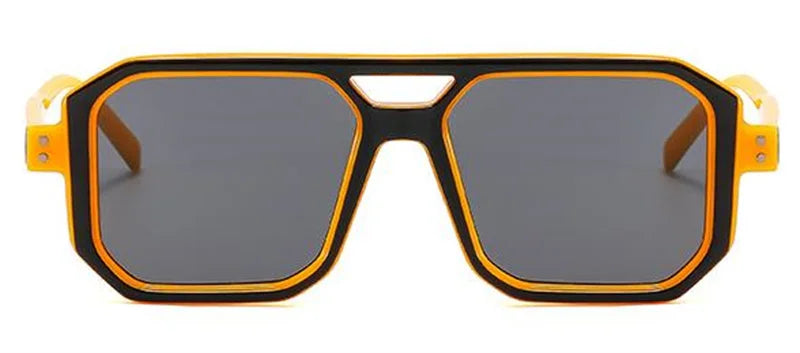 Fashion Sunglasses Unisex Candy Color Sun Glasses  Anti-UV Spectacles Square Eyeglasses Double Beam