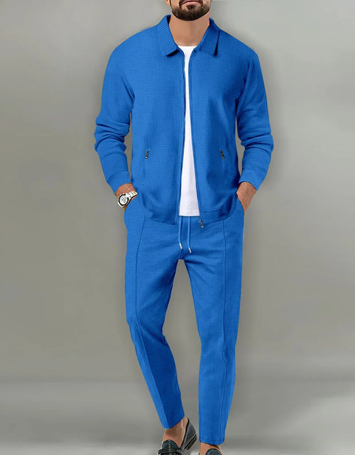 Load image into Gallery viewer, 2025 Men's Casual Waffle Two Piece Pants Sets Loose
