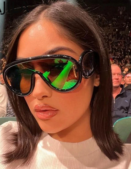 Load image into Gallery viewer, Oversized Wave Mask One-Piece Sunglasses Women Y2K Punk Sports Sun Glasses 2025