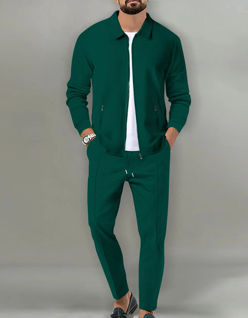 Load image into Gallery viewer, 2025 Men's Casual Waffle Two Piece Pants Sets Loose