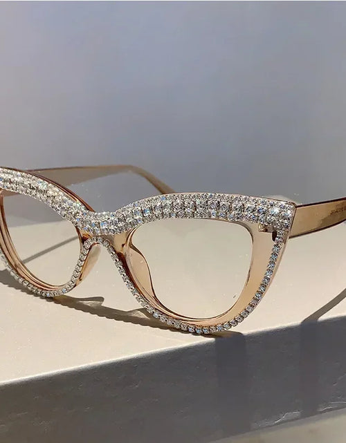 Load image into Gallery viewer, Women's Luxury Cat Eye Reading Glasses Shining Diamond