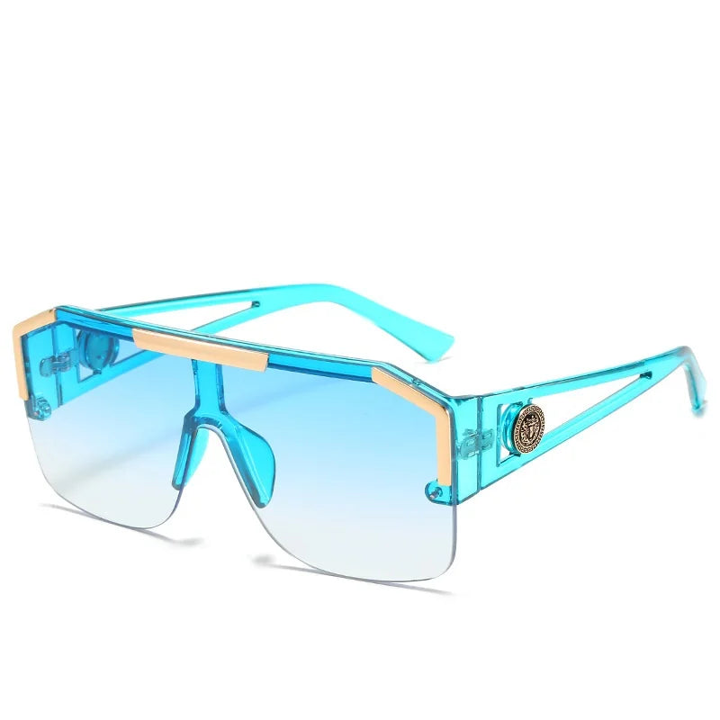 Men And Women Oversized Square Fashion Sunglasses Gradient Colored Sunglasses Uv400