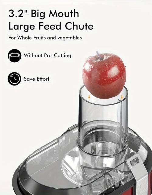 Load image into Gallery viewer, High-Power Hervigour Juicer Machine, Large 3.2" Feed Chute, Quick Juice Extractor for Whole Fruits & Veggies, 3-Speed Settings,