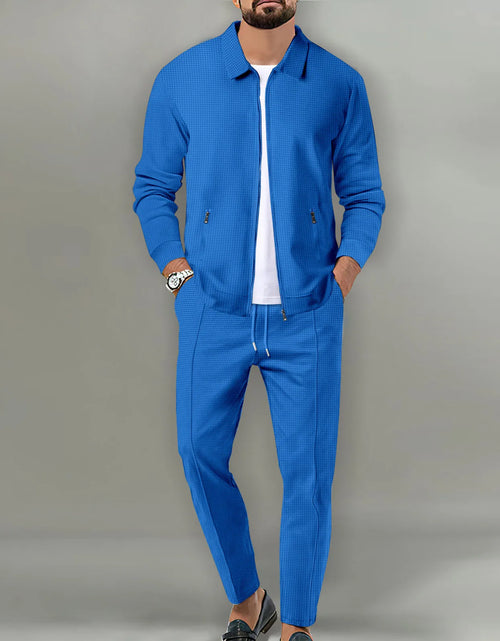 Load image into Gallery viewer, 2025 Men's Casual Waffle Two Piece Pants Sets Loose