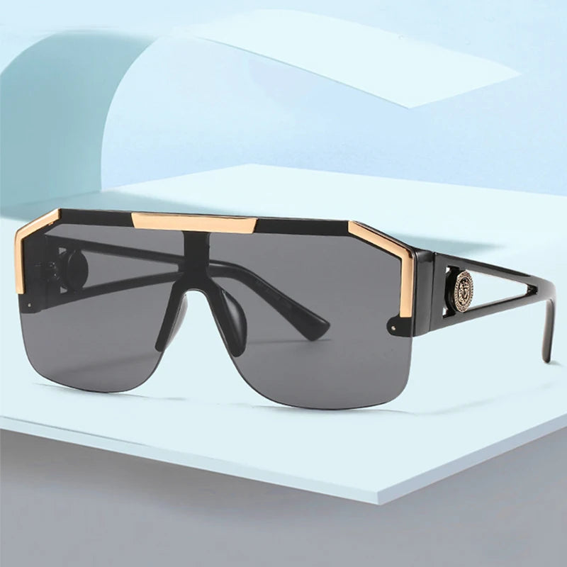 Men And Women Oversized Square Fashion Sunglasses Gradient Colored Sunglasses Uv400